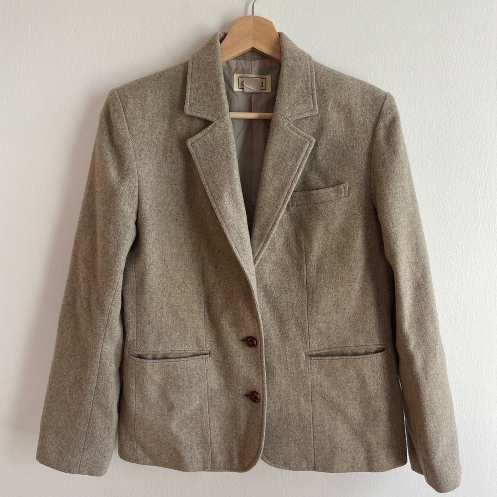 Vintage 80s Wool Blazer